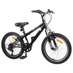 vidaXL Mountainbike 20 Inch 6-Snelheid voor 5-8 jaar oud Zwart