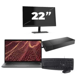Dell Latitude 7430 - Intel Core i5-12e Generatie - 14 inch - 16GB RAM - 256GB SSD - Windows 11 Home + 1x 22 inch Monitor