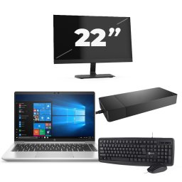 HP ProBook 440 G8 - Intel Core i5-11e Generatie - 14 inch - 8GB RAM - 256GB SSD - Windows 11 Home + 1x 22 inch Monitor