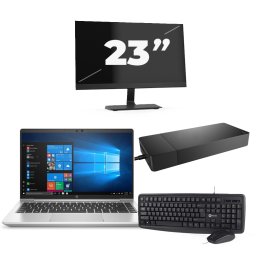 HP ProBook 440 G8 - Intel Core i5-11e Generatie - 14 inch - 8GB RAM - 256GB SSD - Windows 11 Home + 1x 23 inch Monitor