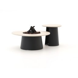 + 15% kassakorting | Cosidune lounge vuurtafelset ø 100cm (h: 40cm)/ø 55cm (h: 55cm) - Laagste prijsgarantie!