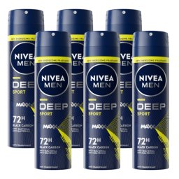 Nivea Men Deep Sport Deodorant Spray Voordeelverpakking