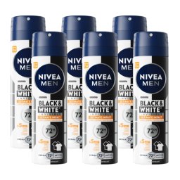 Nivea Men Black & White Invisible Ultimate Impact Deodorant Spray Voordeelverpakking