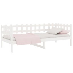 vidaXL Slaapbank zonder matras 80x200 cm massief grenenhout wit