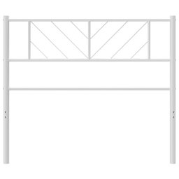 vidaXL Vervangend hoofdbord 90 cm metaal wit