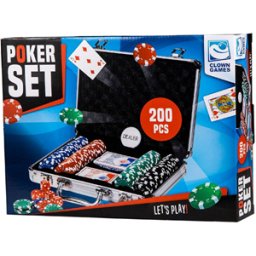 Clown Games - Poker Set Aluminium Koffer (202 Delig)
