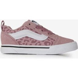 Schoenen Vans Knu Skool Leopard El- Baby Roze/wit Unisex 23,5