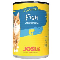 12x 415g JosiCat in saus vis natvoer voor katten