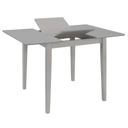 vidaXL Eettafel verlengbaar (80-120)x80x74 cm MDF grijs