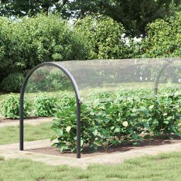 vidaXL Doorzichtig zeildoek met zeilringen 2x10 m PVC