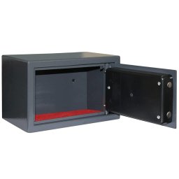 vidaXL Digitale kluis met slot Donkergrijs 31 x 20 x 20 cm Staal