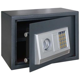 vidaXL Digitale kluis met slot Donkergrijs 35 x 25 x 25 cm Staal