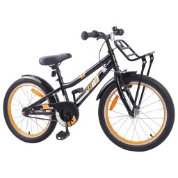 vidaXL Kinderfiets 18 Inch voor 5-7 jaar Oranje Zwart