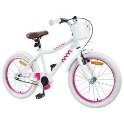 vidaXL Kinderfiets 18 Inch voor 5-7 jaar Wit