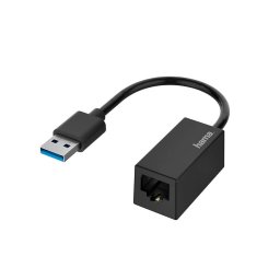 Hama Netwerk-adapter, USB-stekker - LAN/Ethernet-aansluiting, Gigabit-ethernet UTP kabel