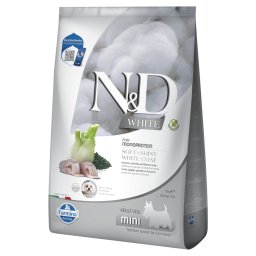 Farmina N&D Dog Adult Mini White met zeebaars, venkel & Spirulina - Dubbelpak: 2 x 5 kg