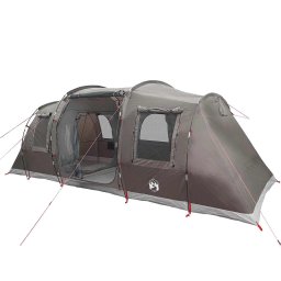 vidaXL Tunneltent 4-persoons waterdicht bruin