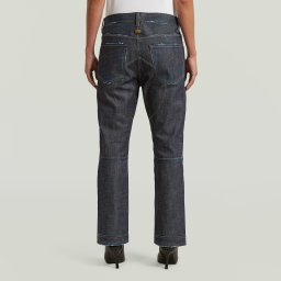 RR 5620 Biker Kick Cropped Jeans - Donkerblauw - Dames