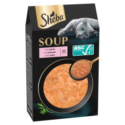 40x 40g Multipack Sheba Classic Soup Fresh Zakjes met Zalm Kattenvoer Nat