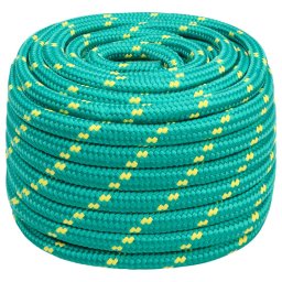vidaXL Boottouw 20 mm 25 m polypropyleen groen
