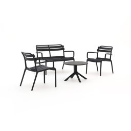 + 15% kassakorting | Forza Vico/Rieti ø60 stoel-bank loungeset 4-delig - Laagste prijsgarantie!