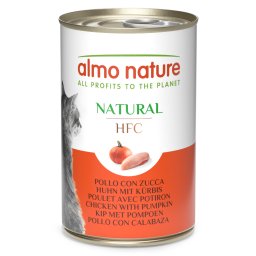 12x140g Kip & Pompoen Almo Nature Classic Kattenvoer
