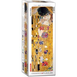 Gustav Klimt - The Kiss Panorama Puzzel (1000 stukjes)