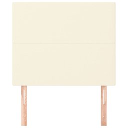 vidaXL Hoofdbord crème 100x5x118/128 cm kunstleer
