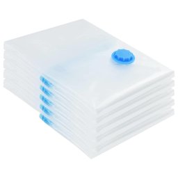vidaXL Opslagzakken 5 st Transparant en Blauw 60 x 40 cm