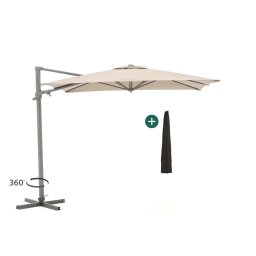 + 15% kassakorting | Shadowline Francisco zweefparasol 260x260cm - Laagste prijsgarantie!