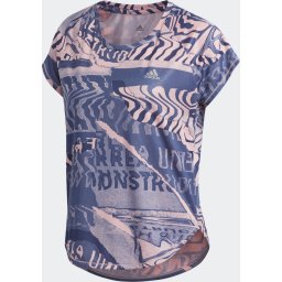adidas - Maat S Own The Run Tee Sportshirt Dames - Glory Pink