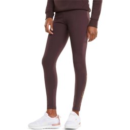 Puma - Maat S - Holiday Legging Sportlegging Vrouwen - bordeaux rood/goud