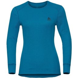 Odlo - Maat XS - Bl Top Crew Neck L/S Active Warm Dames Thermoshirt - Turkish Tile