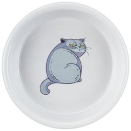 Trixie Keramische Voerbak met Motief 250ml, Ø13cm Kat