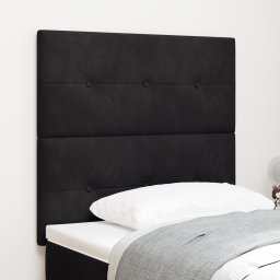 vidaXL Hoofdbord Zwart 100 cm Fluweel