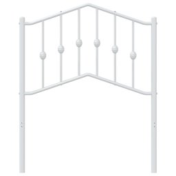 vidaXL Vervangend hoofdbord 75 cm metaal wit