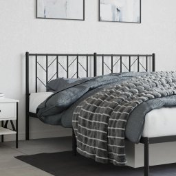 vidaXL Vervangend hoofdbord 160 cm metaal zwart