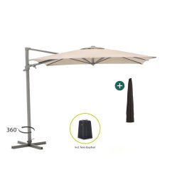 + 15% kassakorting | Shadowline Francisco zweefparasol 260x260cm - Laagste prijsgarantie!