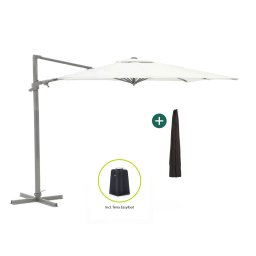 + 15% kassakorting | Shadowline Francisco zweefparasol 300x300cm - Laagste prijsgarantie!