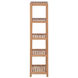 vidaXL Badkamer opbergrek 4-laags 42x42x165 cm massief teakhout