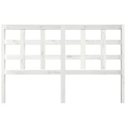 vidaXL Hoofdbord 156x4x100 cm massief grenenhout wit