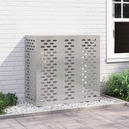 vidaXL Airconditioner hoes zilver 110 x 50 x 105 cm Roestvrij staal