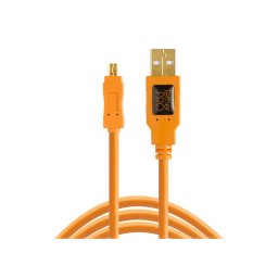 Tether Tools TetherPro USB 2.0 - Mini-B 8 pin (4,6m oranje)