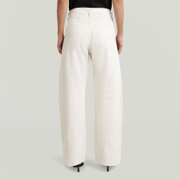 Contor Barrel Wide Jeans - Wit - Dames