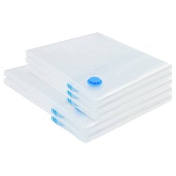 vidaXL Opslagzakken 5 st Transparant en Blauw 130 x 100 cm