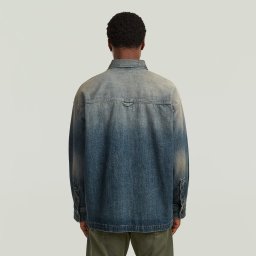 Boxy Fit Overshirt - Donkerblauw - Heren