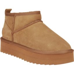 Colors of California Boots - maat 40 – Suede Platform Laarzen - Cognac