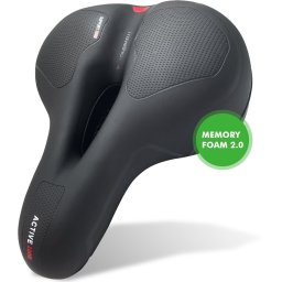 Fietszadel - Zadel - Stadszadel - Extra Comfortabel - Fietszadel Heren - Fietszadel Dames - Ventilerend - Unisex - Zwart