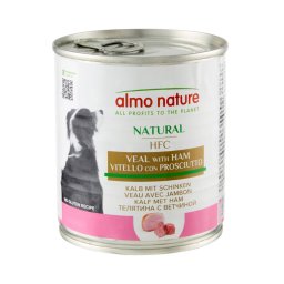 6 x 280 g Almo Nature Classic Kalf met Ham (290 g) Hondenvoer