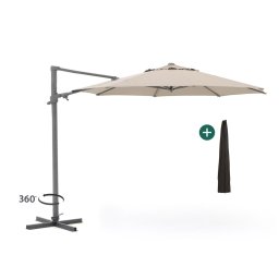 + 15% kassakorting | Shadowline Francisco zweefparasol ø 330cm - Laagste prijsgarantie!